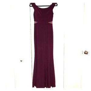 Formal floor-length off-shoulder Dress